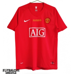 Manchester United 2007-2008 Champions League Retro Domácí Dres Krátký Rukáv Manchester United 2007-2008 Champions League Retro Domácí Dres Krátký Rukáv